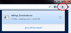 jet bingo download instructions step 1
