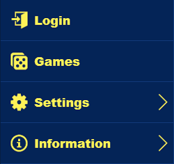 jet bingo mobile menu