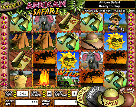 jet bingo african safari 5 reel online slots game