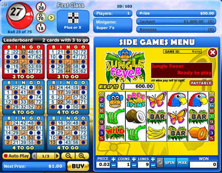 jet bingo 75 ball online bingo game