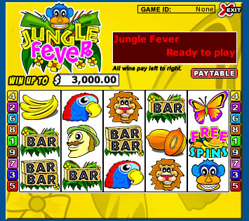 jet bingo jungle fever 5 reel online slots game