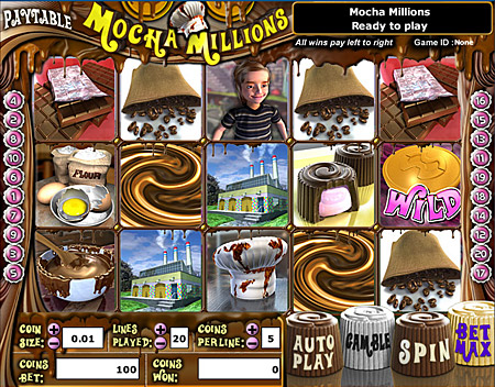 jet bingo mocha millions 5 reel online slots game