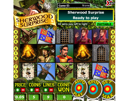 jet bingo sherwood surprise 5 reel online slots game