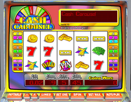 jet bingo cash carousel 5 reel online slots game
