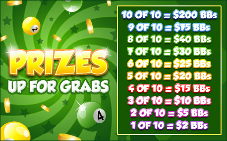 jet bingo promo pot of gold prizes